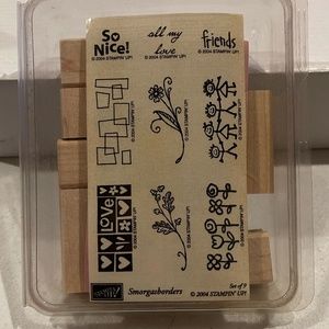 NEW Retired Stampin’ Up! Smorgasborders unmounted